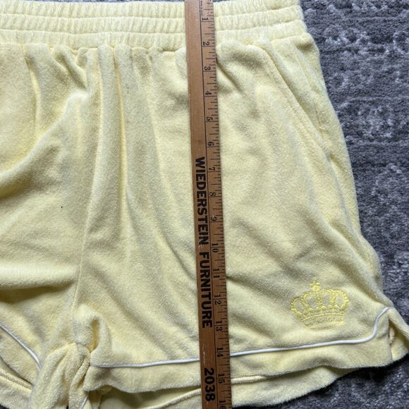 Juicy Couture x Forever 21 Yellow Terry Cloth Cropped Halter Top Short Set 0X - Picture 13 of 16